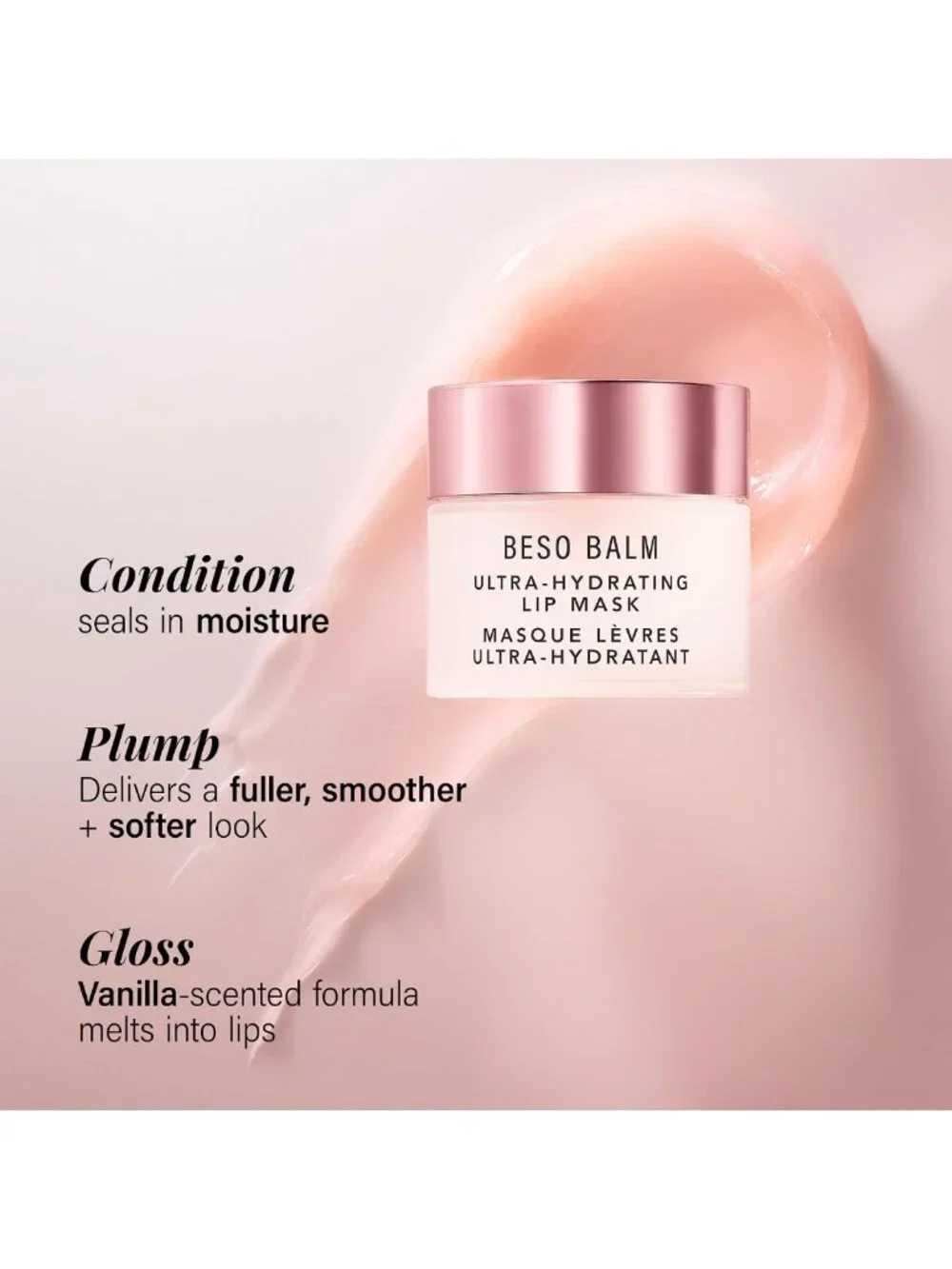 Vanilla-Scented Lip Gloss & Mask Set - Hydrating Lip Care, 3-Pack
